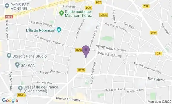 Localisation Bergeret Jean Pierre