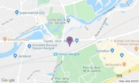 Localisation Poirier Jean Pierre