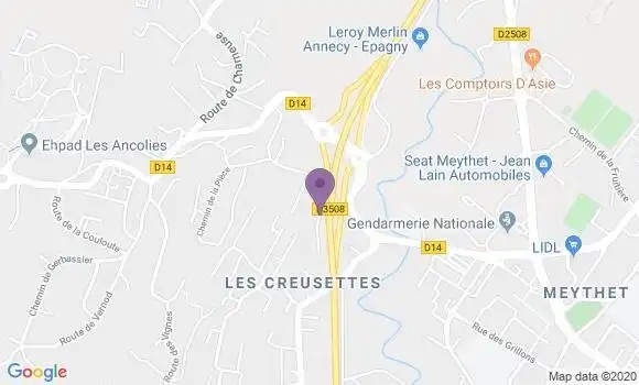 Localisation Desbrus Jean Nicolas