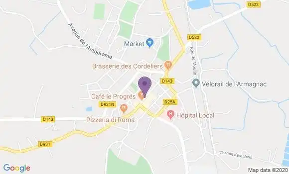 Localisation Gorvien Bentejac Marlène