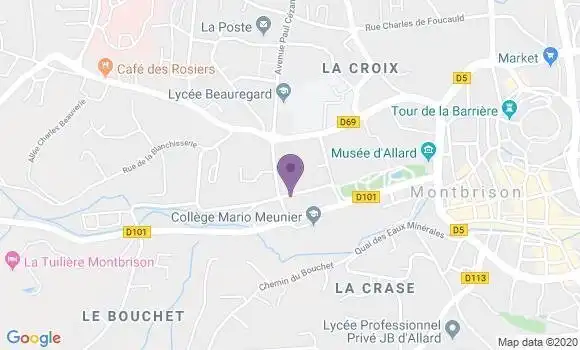 Localisation Vescera Maurice