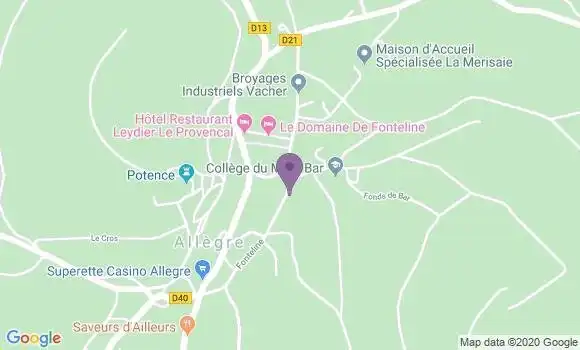 Localisation Fuzet Jean Michel