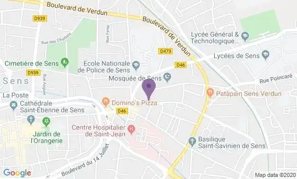 Localisation Ory Philippe