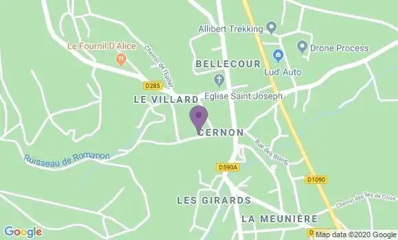 Localisation Courgey Laurence