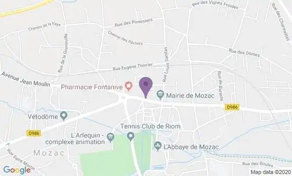Localisation Oliviero Franck