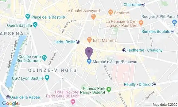 Localisation Mangin Caroline