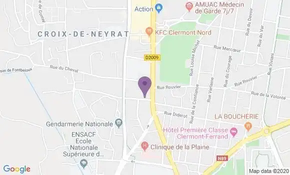 Localisation Gaulat Pierre Olivier