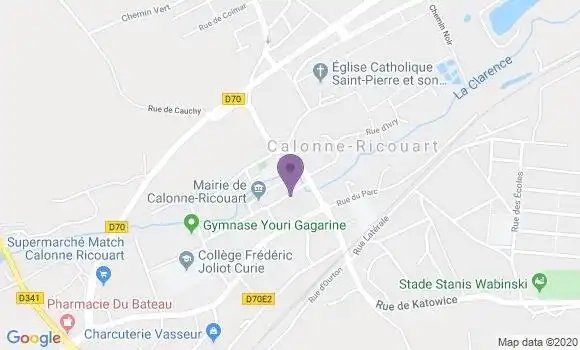 Localisation Caron Evelyne