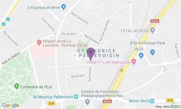 Localisation Servais Dominique