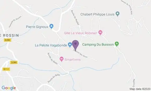 Localisation Subra Romain
