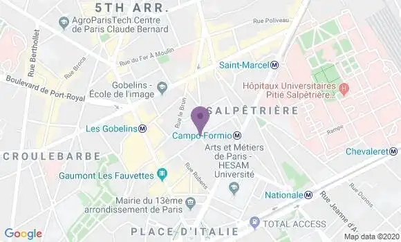 Localisation Courcelles Sophie