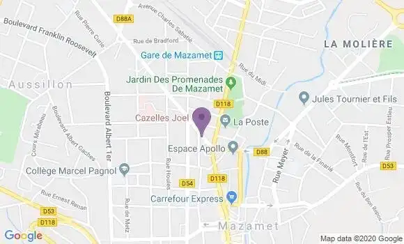 Localisation Negre Bernard