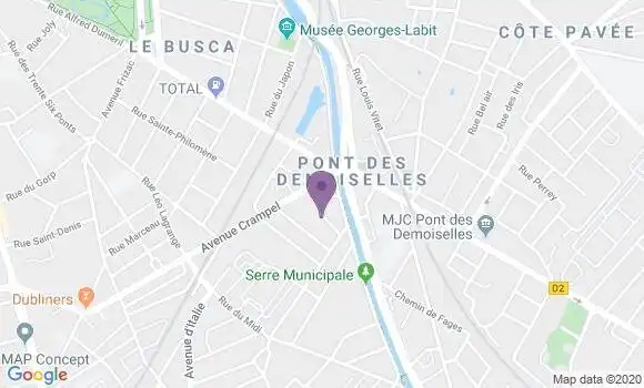 Localisation Birades Pierre