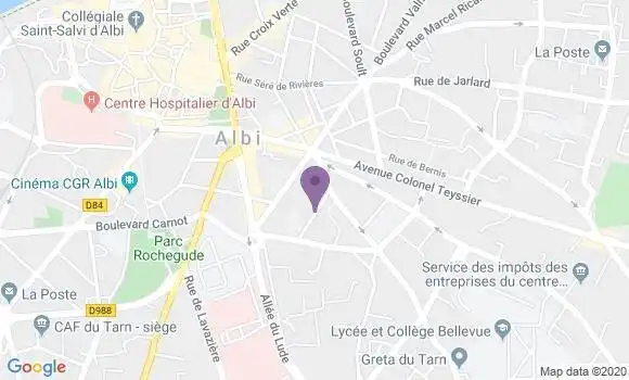 Localisation Carmes Jean Louis