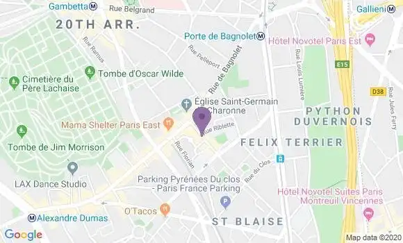 Localisation Querette Jean Charles