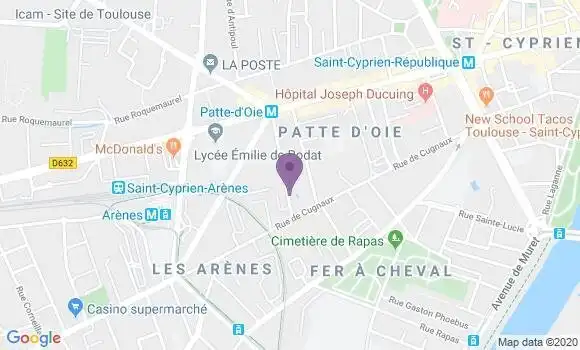Localisation Robert Cols Pascal