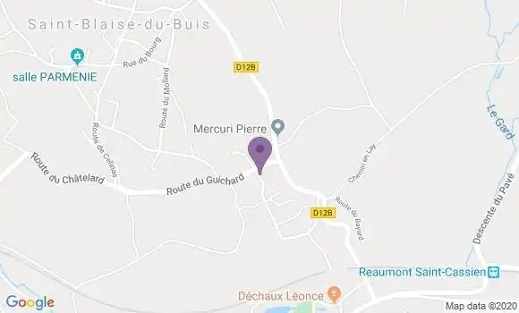 Localisation Labert Martine