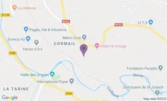 Localisation Lavastre Sonia
