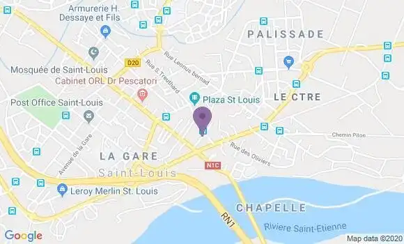 Localisation Sinaman Marie Louise