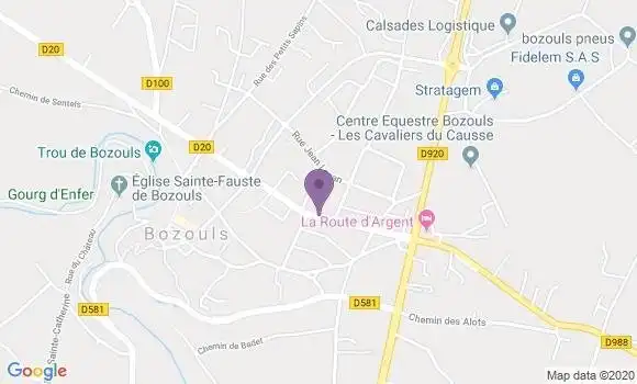 Localisation Anglade Caroline