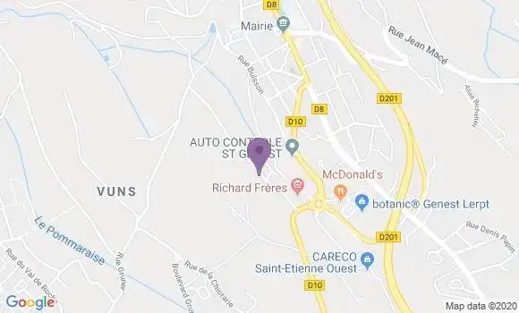 Localisation Pradier Damien