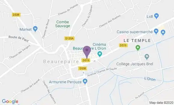 Localisation Dillet Imberti Kevine