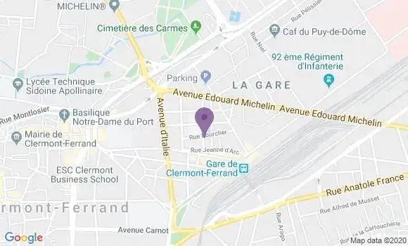 Localisation Brun Claudine
