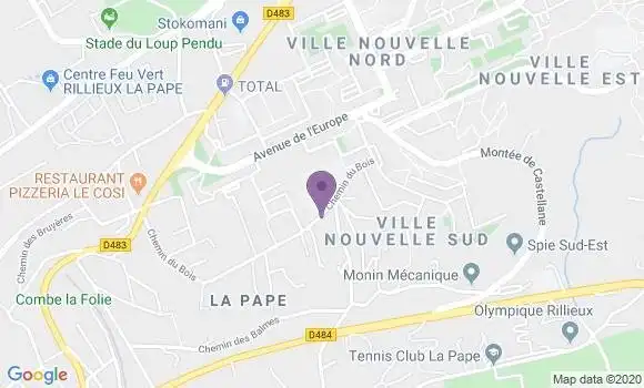 Localisation Vouilloux Donald