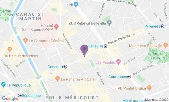 Localisation Oudin Benoît