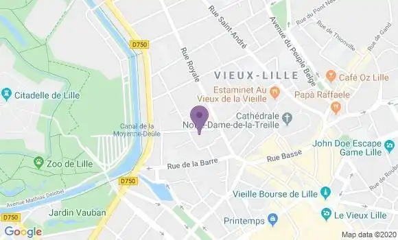 Localisation Vanelstlande Mattieu