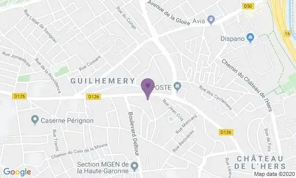 Localisation Daurelle Mathieu