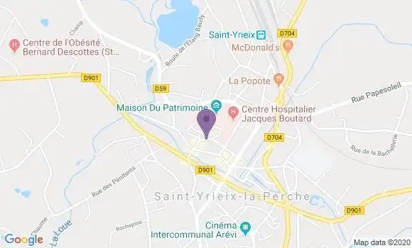 Localisation Marsac Bernard