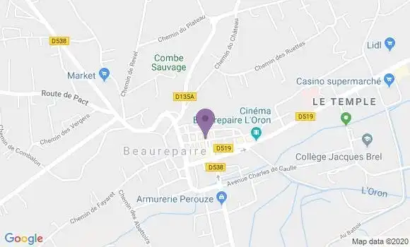 Localisation Peyret Jean Claude