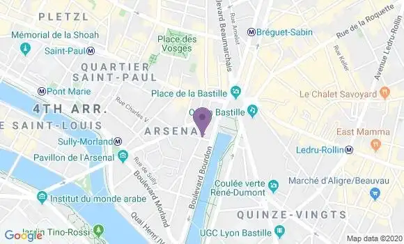 Localisation Courtine Sandra