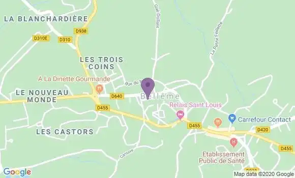 Localisation Jaussaud Beaume Nicole