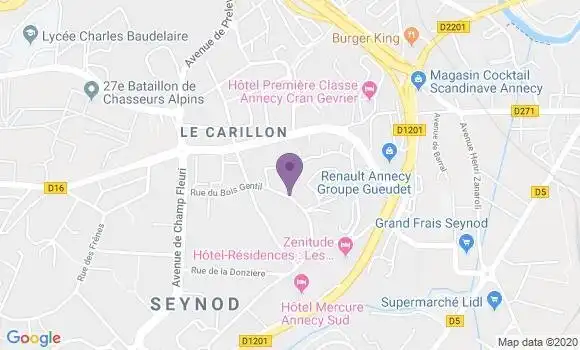 Localisation Denus Claude