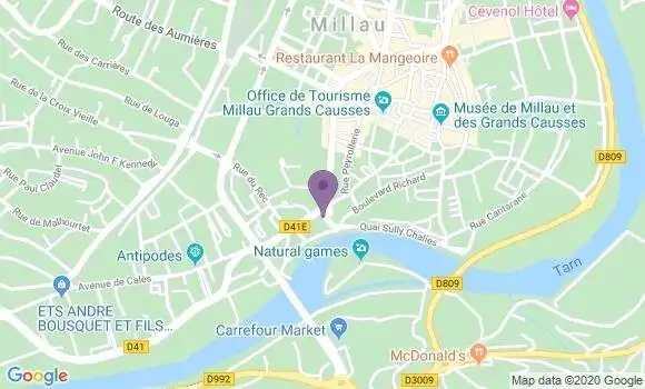 Localisation Condomines Christophe