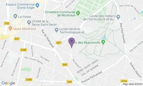 Localisation De la Taste Blanche