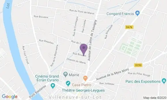 Localisation Hen Sophie