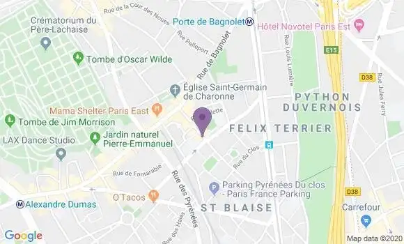 Localisation Vallet Blandine