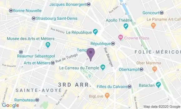Localisation Courari Franck