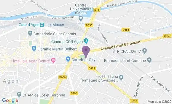 Localisation Aubaret Pierre