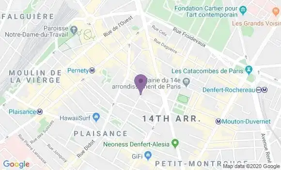 Localisation Milhau Henri