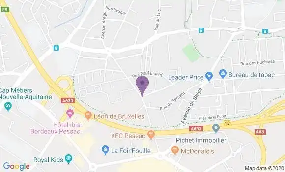 Localisation Semondes Bernard