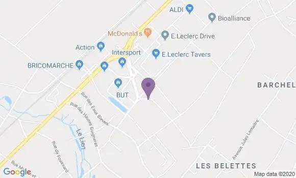 Localisation Warnery Pierre James