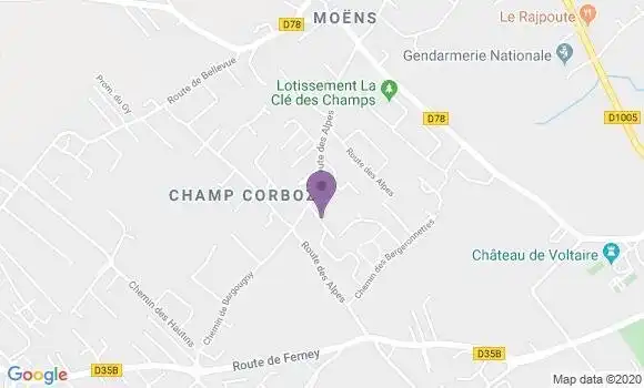 Localisation Juillet de Saint Lager Hervé