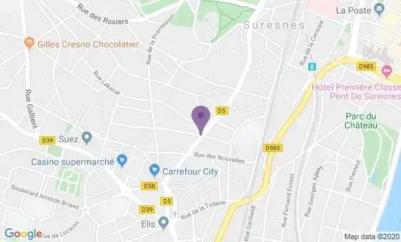 Localisation Patriarche Daniel