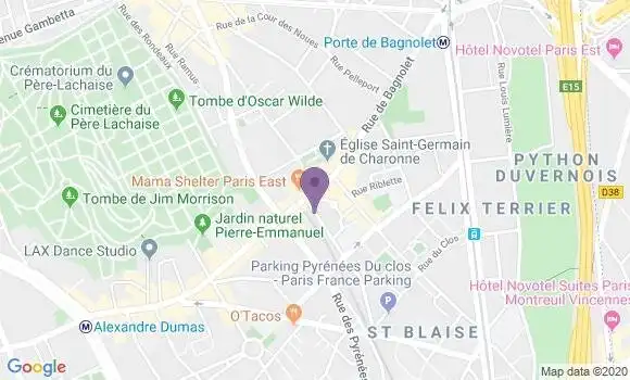 Localisation Huguet Jean Michel