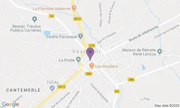 Localisation Cayzac Benezech Marie Thérèse