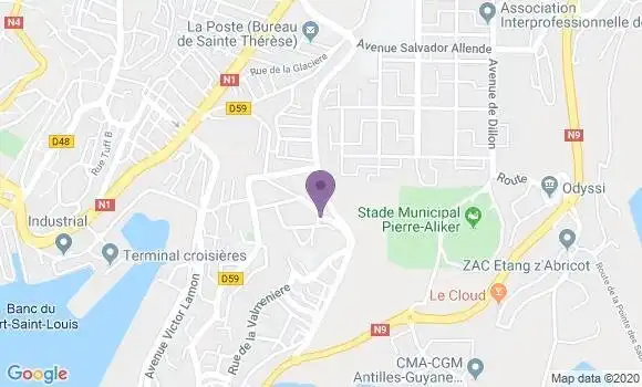 Localisation Montjoly Georges Michel
